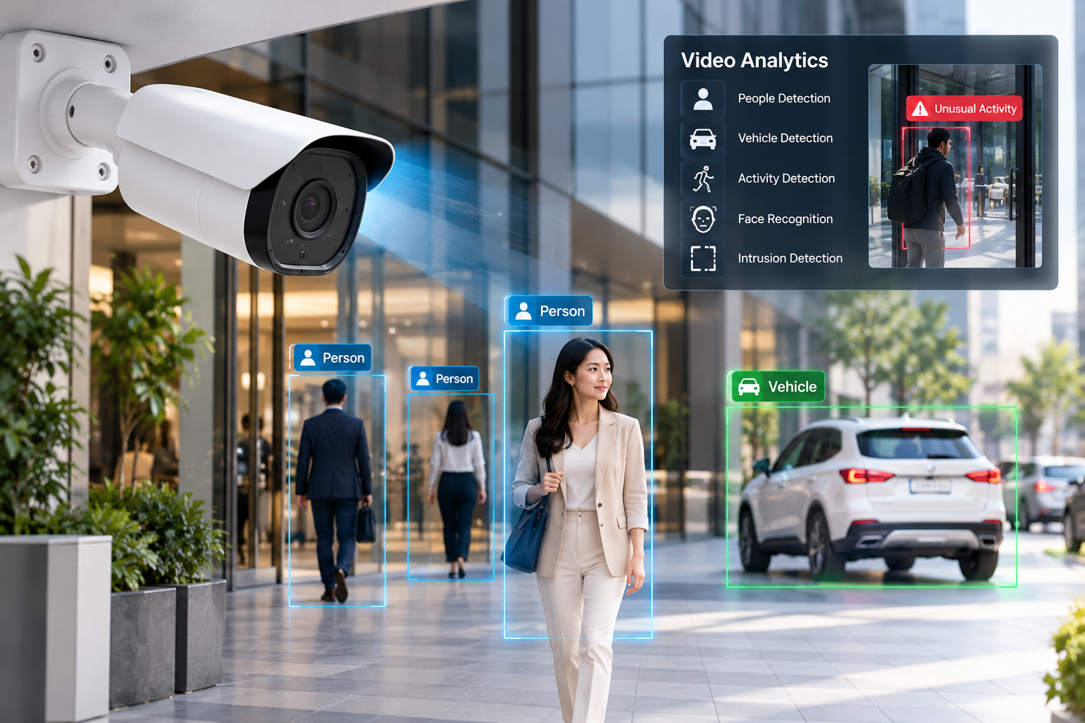 AI Powered Entrance Surveillance Dashboard