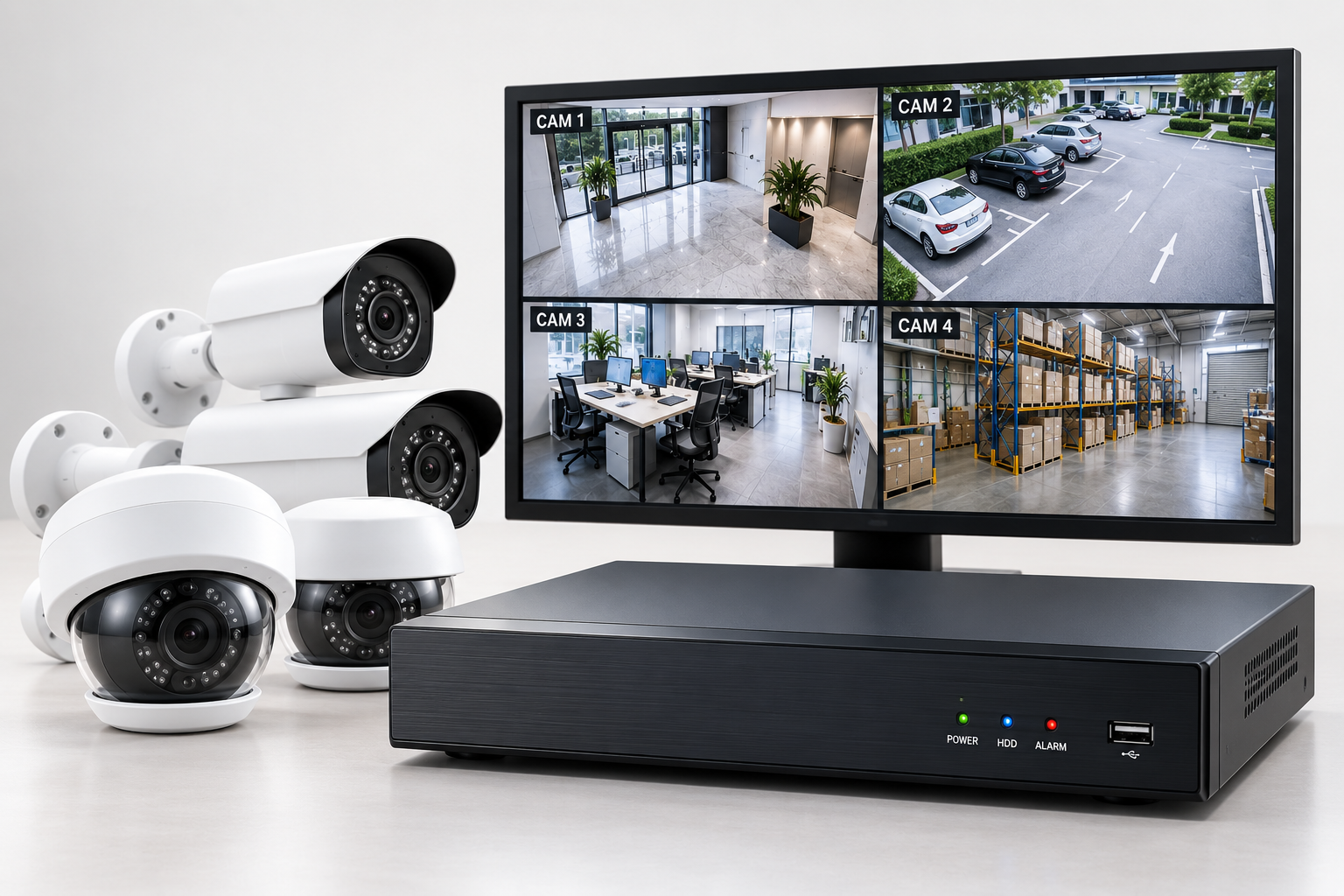 CCTV Security System Display