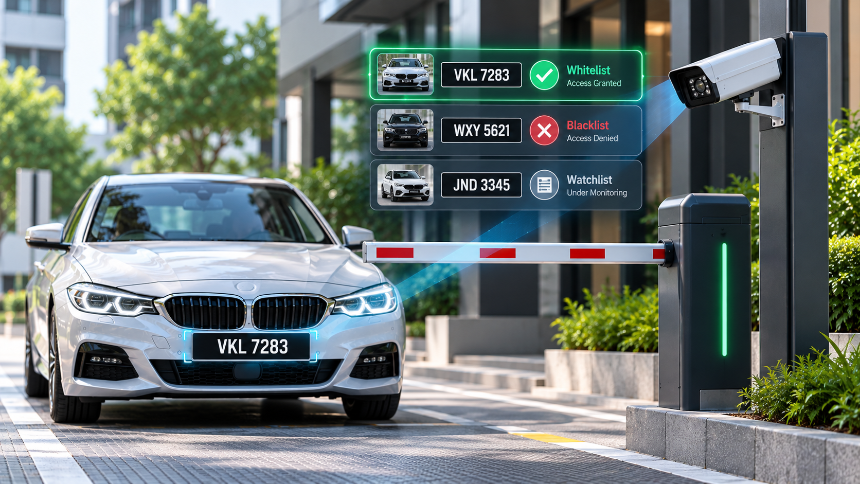 Smart ANPR Gate Access Dashboard